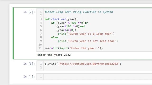Check Leap Year Using Python смотреть онлайн