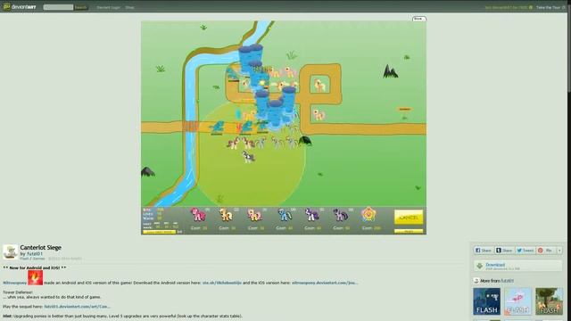 Canterlot Siege 1 Speed Run - Perfect Playthrough смотреть онлайн