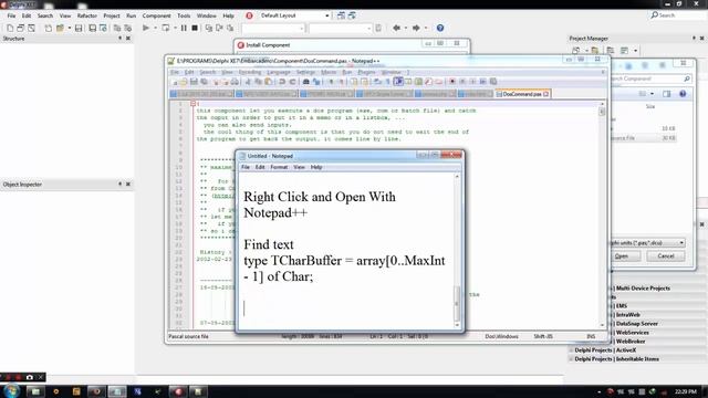 Install Component DosCommand Delphi 7 Into RAD Studio Delphi XE7 смотреть онлайн