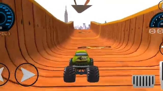 Monster truck : Stunt racing All Levels Gameplay || Level 1-6 || Part 1 || {Android} By aab games смотреть онлайн
