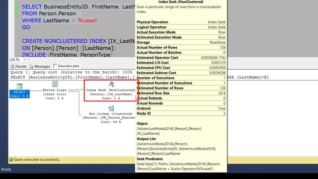 TSQL Execution Plan Operator - Lookup смотреть онлайн