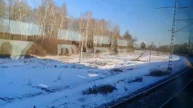 Поездка от ст. Биргильда до ст. Полетаево-1 на ЭД2Т-0040 смотреть онлайн