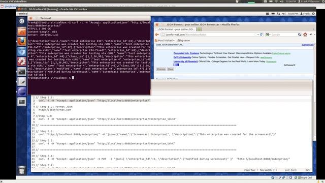 Screencast of using cURL to test a RESTful Web Service смотреть онлайн