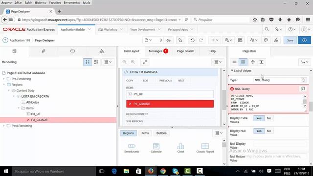 Oracle Apex - Lista em Cascata смотреть онлайн