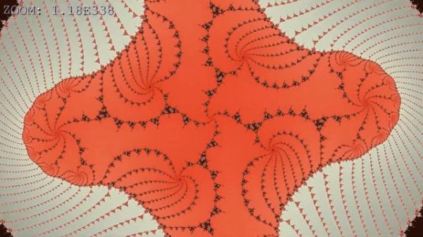 Deep Mandelbrot fractal zoom #066 Magnification = 2.54E785