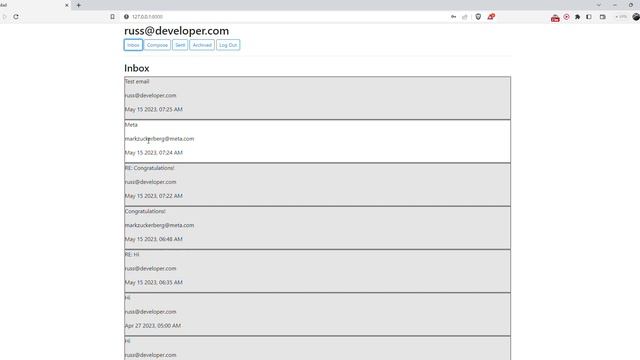 CS50W | Mail | Mail Client Front-end смотреть онлайн