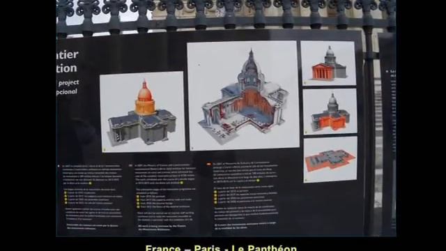 France - Paris - Le Panthéon - Extérieur смотреть онлайн