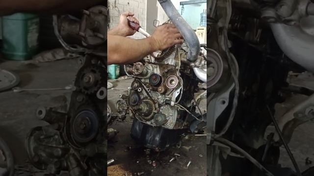 Mitsubishi 4g64 timing belt replacement Timing Mark смотреть онлайн