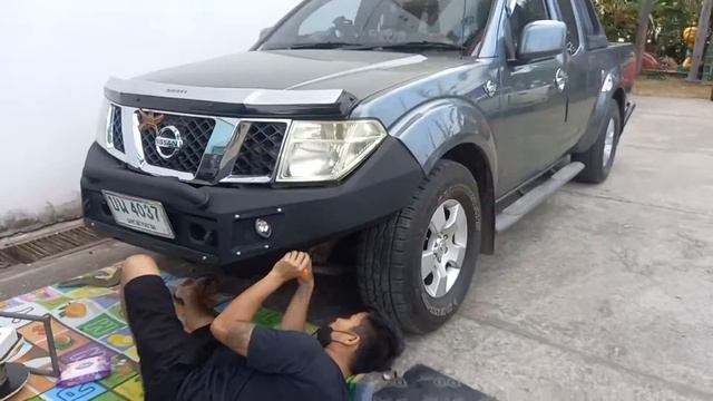 Nissan Navara ติดตั้งกันชนหน้าเต็ม