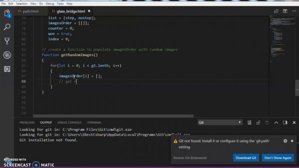 Javascript Project Tutorial - How To Create Squid Game Glass Bridge In Js Using VS Code