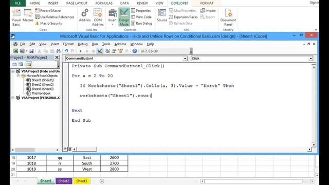 VBA to Hide and Unhide Rows on Conditional Basis - Excel VBA Example by ExcelDestination смотреть онлайн