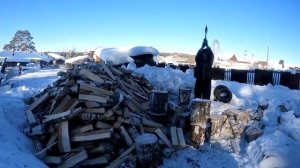 Колим дрова в деревни
