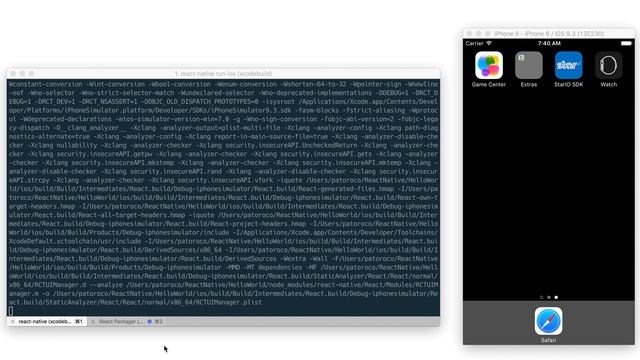 React Native Introduction - react-native run-ios смотреть онлайн