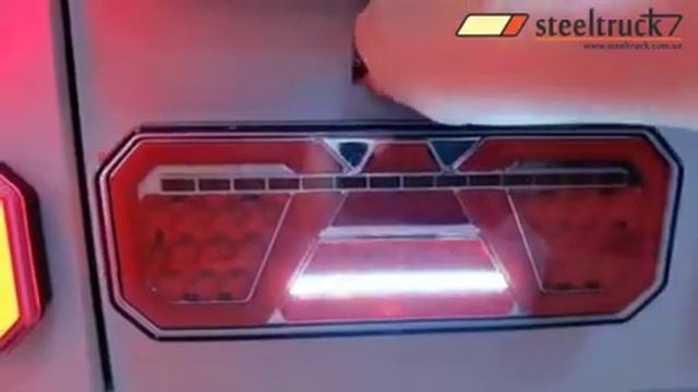 Светодиодный универсальный задний фонарь для грузовых автомобилей и прицепов. смотреть онлайн