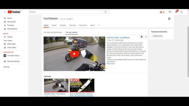 How to ADD a TRAILER to your YouTube CHANNEL (in 2021) смотреть онлайн