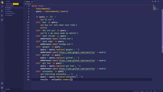 How to create virtual assistant with python - 3 смотреть онлайн