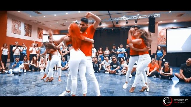 Carlos y Alejandra - Melodia de Amor / Bachata dance Grupo Esencia Madrid / workshop bachatarte 201 смотреть онлайн