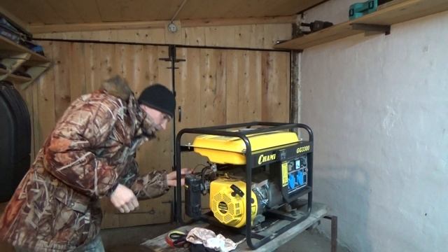 Установка счетчика моточасов на бензиновый генератор Champion GG3300 смотреть онлайн