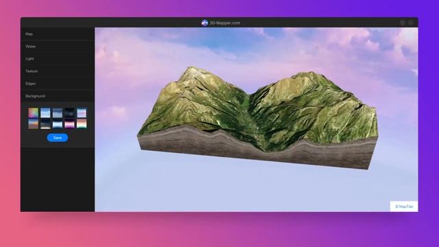 Create custom 3D maps online - 3D-Mapper.com смотреть онлайн