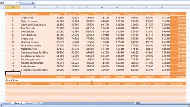 Format as Table in Ms Excel 2007 Part-02 VID 18 смотреть онлайн