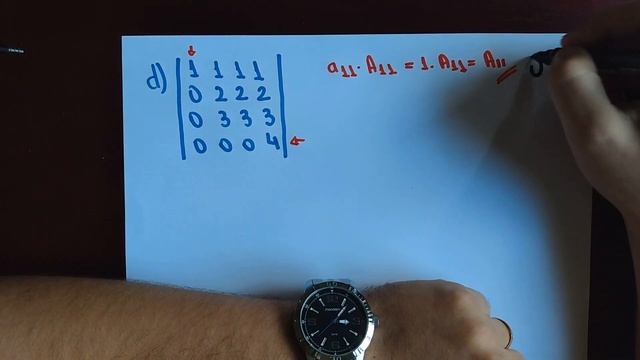 PG 31 exercício 2(d)- Segundo ano.. Determinante pelo teorema de Laplace смотреть онлайн