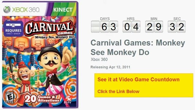 Carnival Games Monkey See Monkey Do Xbox 360 Countdown смотреть онлайн