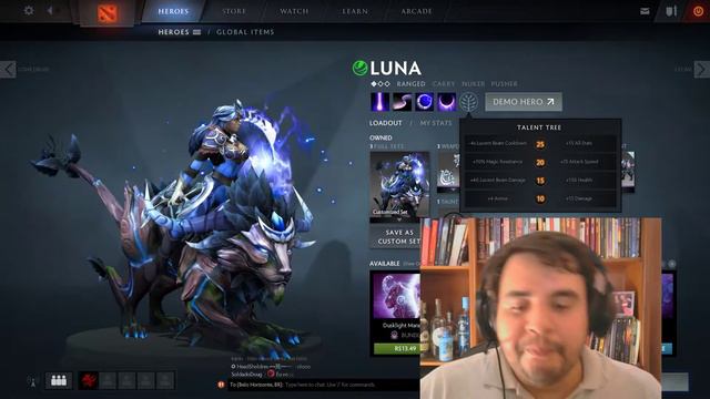 Luna - Dota 2 - 7.00 - Tutorial 5 Min Talentos #25 смотреть онлайн