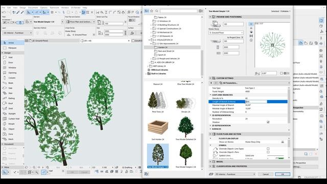 Advanced Tree in Archicad Tutorial смотреть онлайн