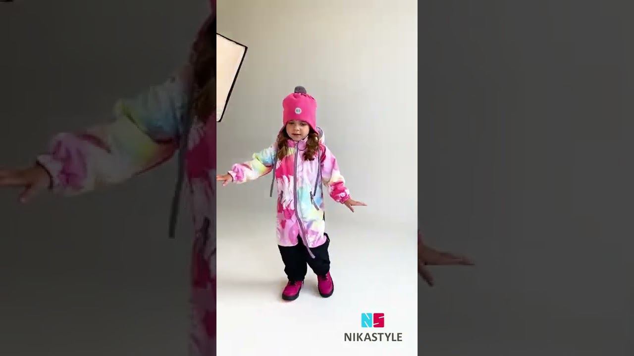 Комбинезон утеплённый NikaStyle демисезонный 8м2822 (розовый/желтый) смотреть онлайн