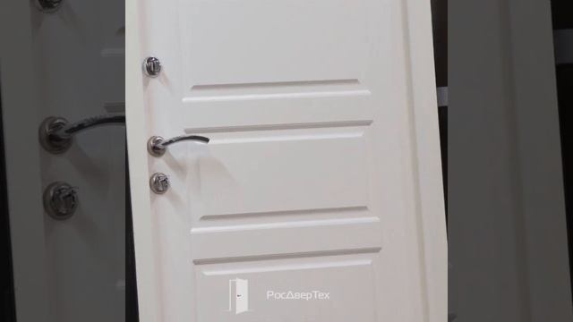 Дверь входная белая металлическая, с двух сторон МДФ с ПВХ смотреть онлайн