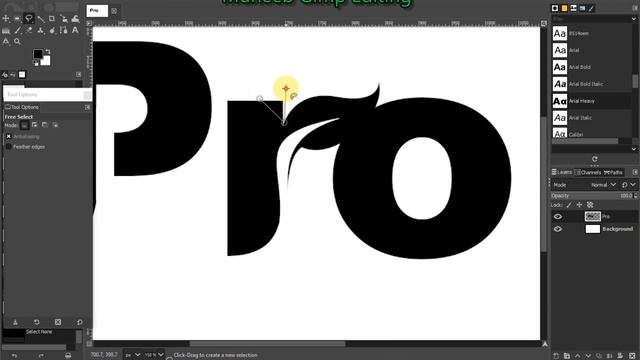 Gimp Tutorial:Text logo design In gimp 2.10 смотреть онлайн