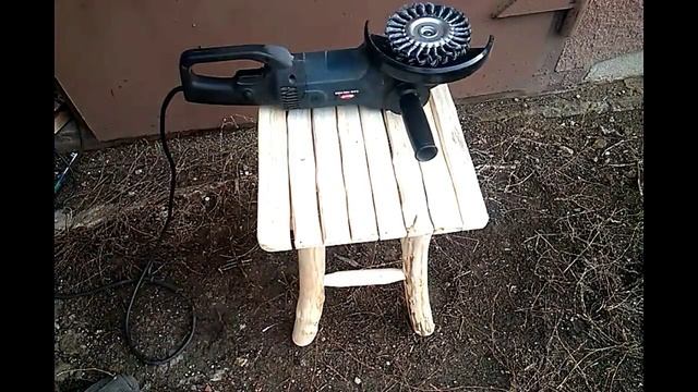 Изготовление табурета из веток ч 2 смотреть онлайн