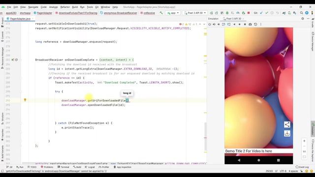 #4 Share Videos : Make Short Video App On Android Studio Java Hindi 2022 #shortsappdevelopnent смотреть онлайн