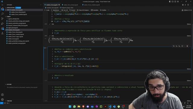 Dedução da Força Newtoniana de Uma Casca Esférica (Sympy) #2 смотреть онлайн
