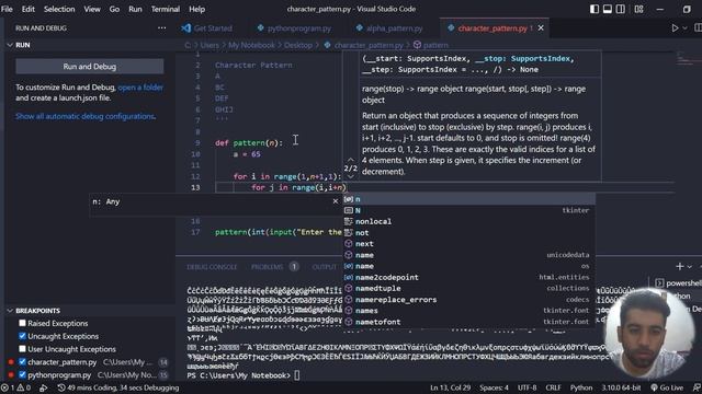 Character Pattern | Python | Problem #6 смотреть онлайн