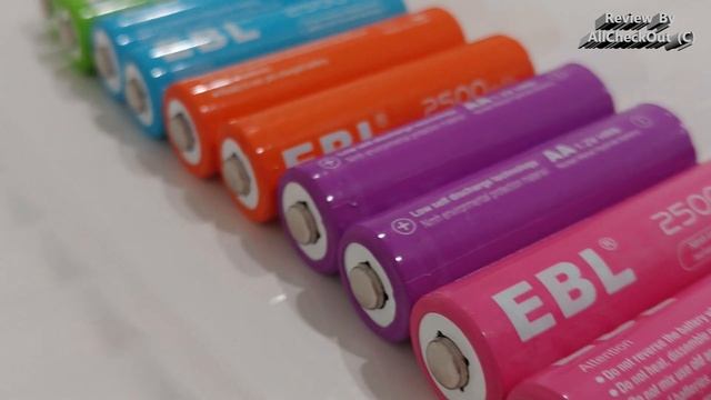 EBL 10pcs Rainbow Colorful Rechargeable NiMH AA Batteries 1.2V 2500mAh QUICK REVIEW + CAPACITY TEST смотреть онлайн