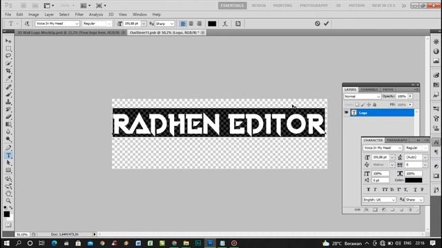 Desain Logo 3D Mockup di Photoshop CS5 || Tutorial Radhen Editor смотреть онлайн