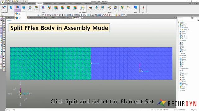 RecurDyn Technical Tip. How to use Split FFlex Body смотреть онлайн