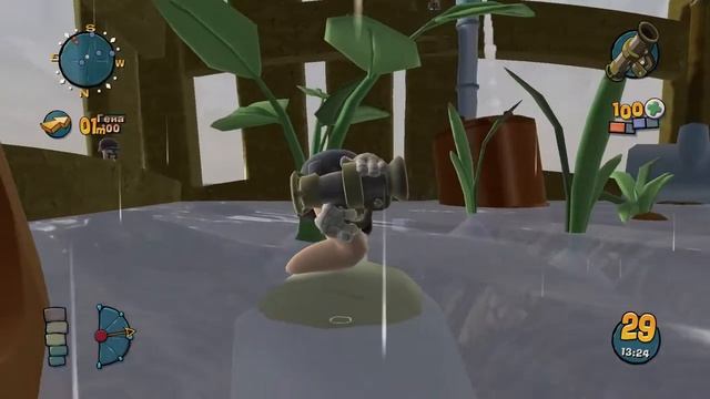 Прохождение Worms: Ultimate Mayhem #4 (Потоп на грядке)