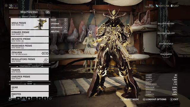 My Mesa Prime fashion, build and fav weapons. смотреть онлайн