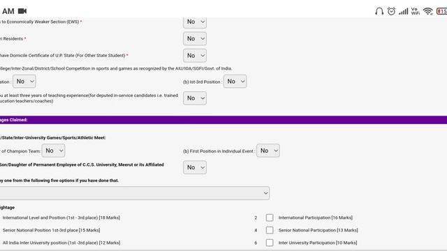 CCS UNIVERSITY | B.P.ED & M.P.ED COURSE | Admission form Instructions | step by step смотреть онлайн