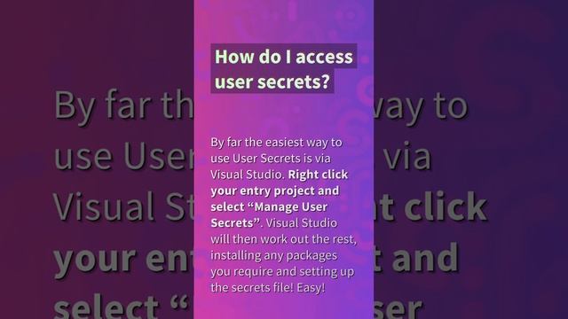 Where are user secrets stored? смотреть онлайн