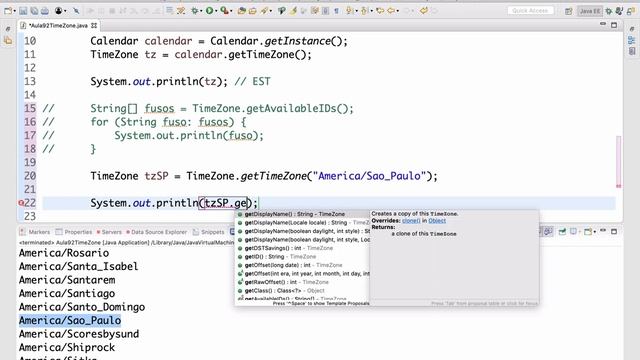 Curso de Java #92: TimeZone (Fuso Horário) смотреть онлайн