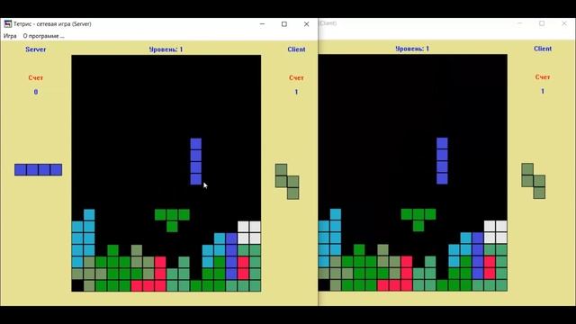 Игра «Сетевой тетрис» на Visual C++ .NET + WinAPI. NETRIS. Курсовая работа смотреть онлайн