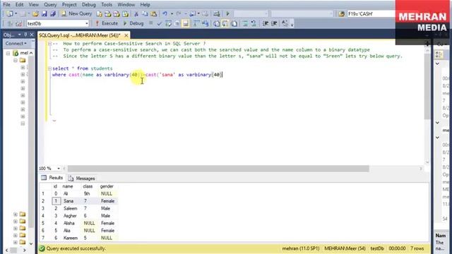 How to perform Case Sensitive Search in SQL Server смотреть онлайн