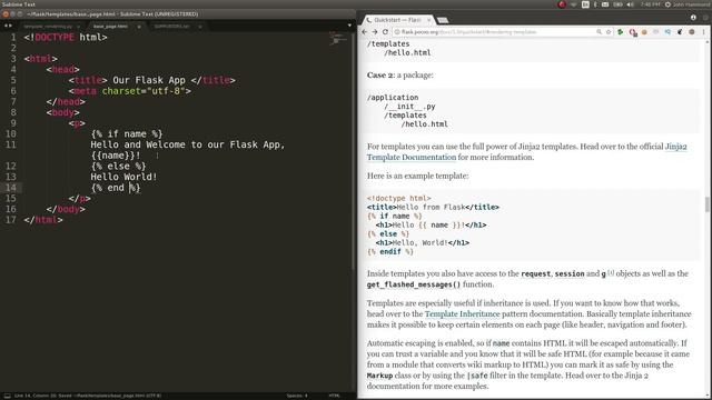 Jinja2 Templates | Python Flask WebDev [03] смотреть онлайн