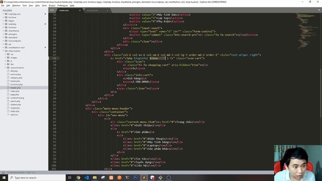 Bài 7: Ráp menu website và code file header.php смотреть онлайн