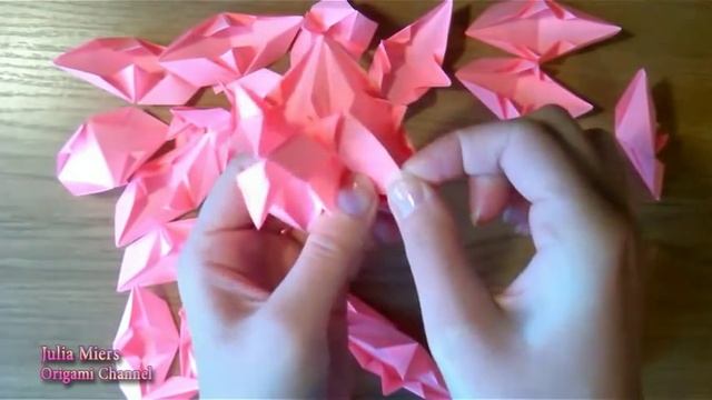 Кусудама Рафаелита Origami ball Kusudama Rafaelita смотреть онлайн
