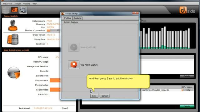 Oracle performance monitoring with d.side profiles. смотреть онлайн