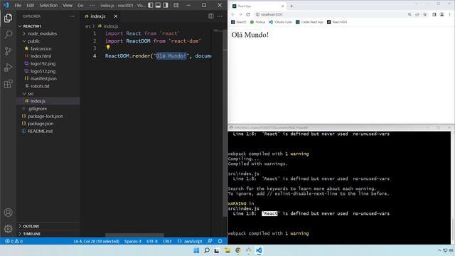 REACTJS #006 PRIMEIRO EXERCÍCIO DE REACT смотреть онлайн